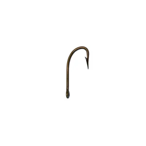 Anzuelo de Pesca Acero Bronceado Invertido 3467 Nº 1/0 Sheepshead Hooks Mustad 100 Unds